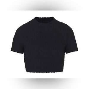 Skims cozy knit cropped T-shirt